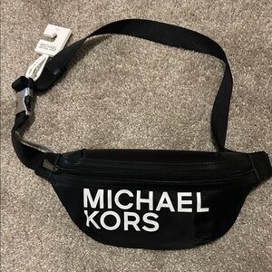 Michael Kors Black Logo Belt Bag